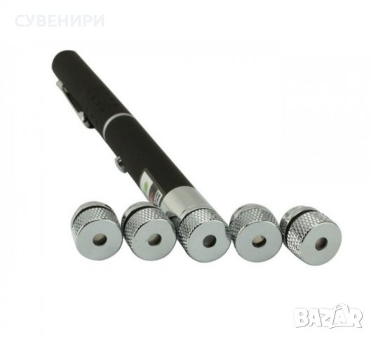 Зелен лазер писалка с 7 приставки , снимка 9 - Други игри - 39993487