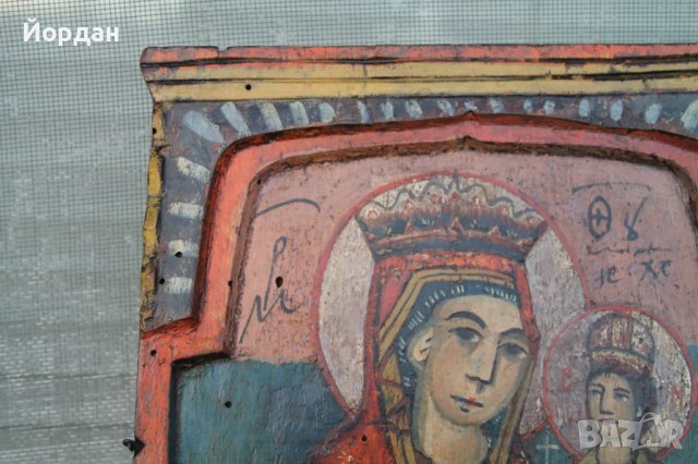 Централна част от тревненска икона, снимка 2 - Антикварни и старинни предмети - 39032059