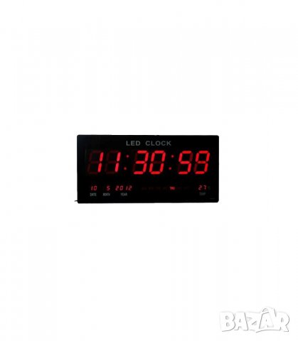 Настолен часовник с Влагомер, Термометър, Календар, голям LCD дисплей - 4622, снимка 3 - Други стоки за дома - 26992673