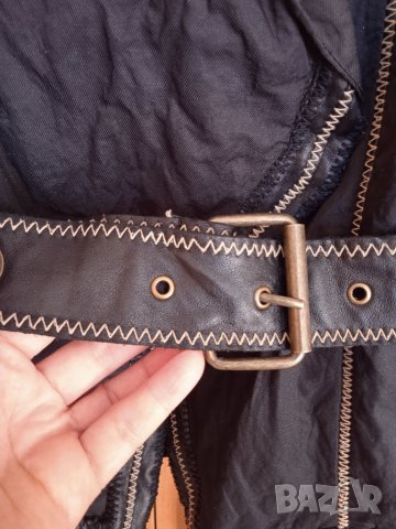 Яке с кожени елементи, снимка 7 - Якета - 34868203