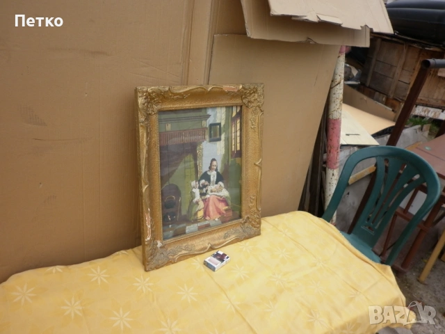 Голям  автентичен  гоблен, снимка 7 - Антикварни и старинни предмети - 53148414