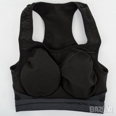 Спортно бюстие в сиво и черно марка FreeNord - L, снимка 2 - Корсети, бюстиета, топове - 32906596
