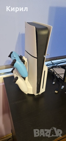 Вертикална стойка за PS5 Slim с Охлаждане и USB Хъб (Cooling Stand), снимка 5 - Аксесоари - 53225712