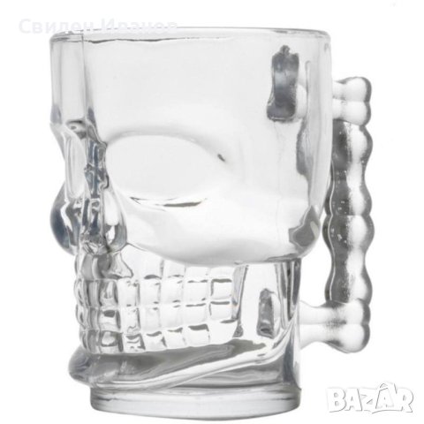 Уникална стъклена халба във форма на Череп. Обичате ли да пиете любимата си напитка, не само добре о, снимка 4 - Чаши - 43140863