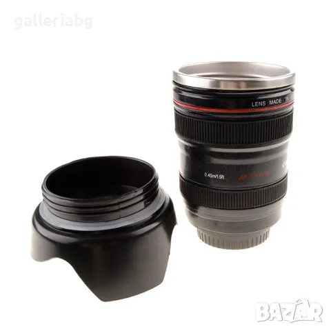 Забавна чаша за кафе - фото обектив с капак, снимка 4 - Чаши - 49325867