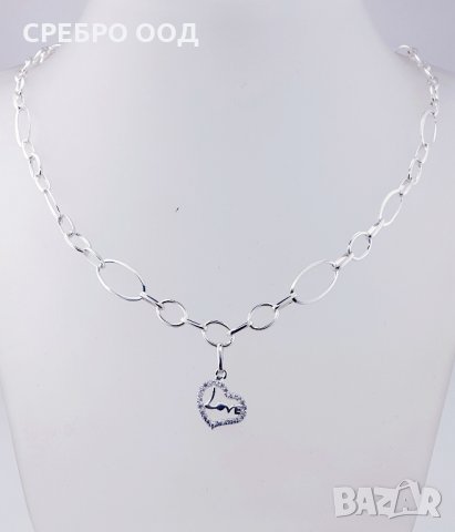 Дамски сребърни колиета 925 Аg, снимка 2 - Колиета, медальони, синджири - 28311325