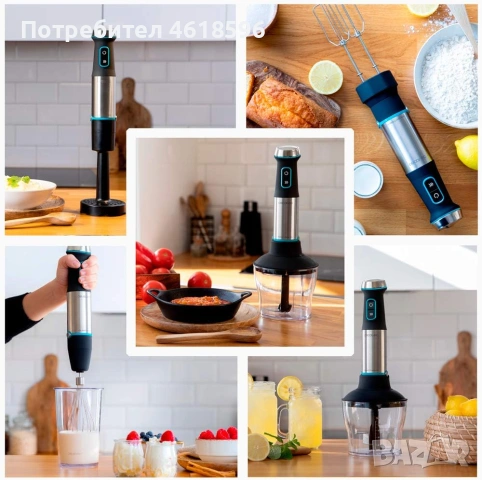 Ръчен пасатор Cecotec Power Titan Black 1500 XL Perfect Cream & Crush, снимка 6 - Чопъри и пасатори - 53223553