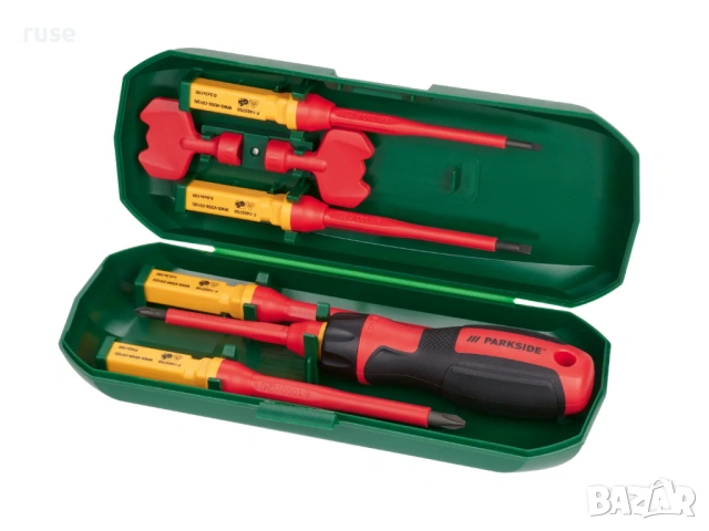  НОВИ! Комплект VDE отвертки 8 части Parkside сменяеми накрайници 1000V