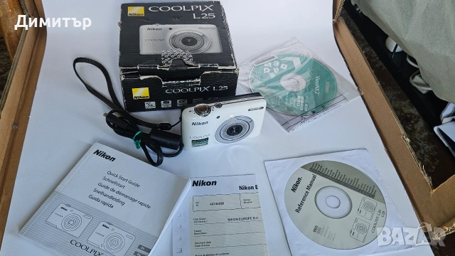 дигитален фотоапарат Nikon Coolpix L25 10mp digital photo camera 5x wide zoom , снимка 6 - Фотоапарати - 53411359