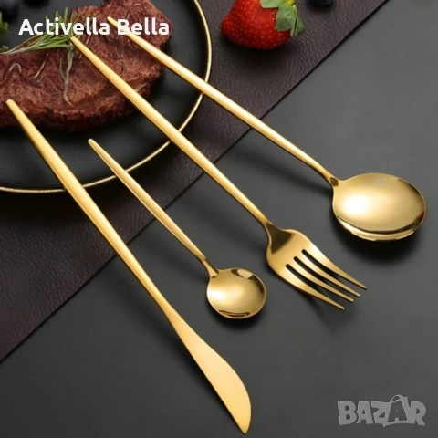 Комплект ножове Voltz с мраморно покритие и стойка – Стил, острота и удобство за перфектна кухня 5OV, снимка 2 - Прибори за хранене, готвене и сервиране - 53221507