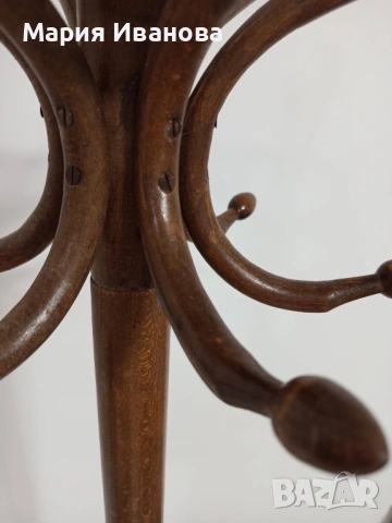 Стойка за закачане на дрехи - "виенски стил" дървена закачалка, снимка 5 - Закачалки - 53597256