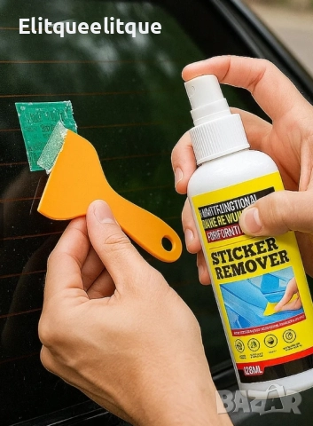 Премахващ спрей за стикери и лепила с инструмент за стъргане – 120мл