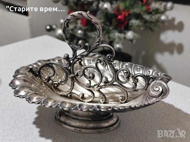 Антикварен Посребрен Лъжичник WMF , снимка 4 - Антикварни и старинни предмети - 53050622