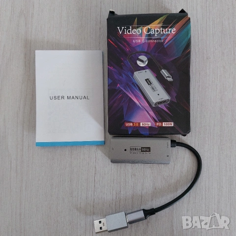 Видео Кепчър Карта HU-15E HDMI към USB 3.0 + Type-C | 4K 1080p 60fps