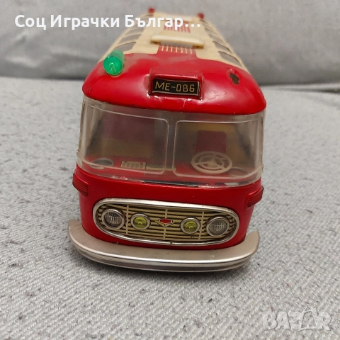 Стара Соц Играчка Ламаринен Автобус , снимка 5 - Колекции - 52927525