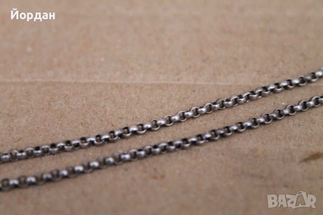 Уникално сребърно бижу с порцелан, снимка 4 - Колиета, медальони, синджири - 44050164