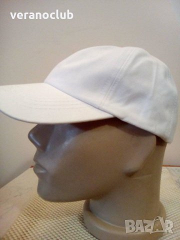 Бяла шапка с козирка, снимка 2 - Шапки - 28488837