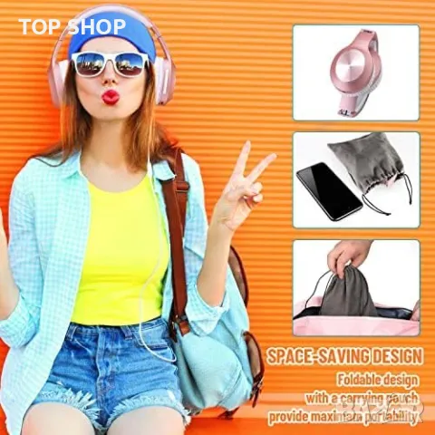 Нови Rydohi HiFi Стерео Слушалки, Bluetooth, 68ч, Ергономичен Дизайн, снимка 6 - Bluetooth слушалки - 49444266