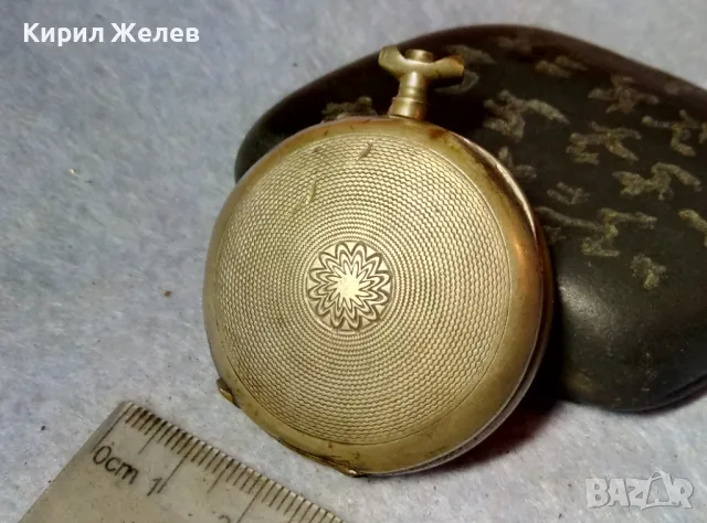 ПОСРЕБРЕН КОРПУС с КРАСИВО ОРНАМЕНТИРАН ЗАДЕН КАПАК от СТАР ШВЕЙЦАРСКИ ДЖОБЕН ЧАСОВНИК 49363