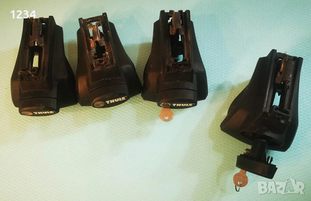 ЗА ЧАСТИ Захвати THULE 757 за автомобилни багажници (рейки), снимка 2 - Аксесоари и консумативи - 53330883