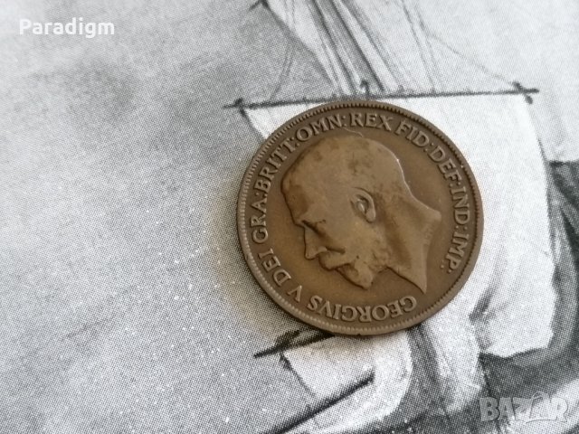 Монета - Великобритания - 1 пени | 1916г., снимка 2 - Нумизматика и бонистика - 28280971