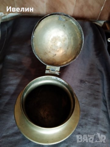 посребрена метална купа, снимка 3 - Антикварни и старинни предмети - 27433114