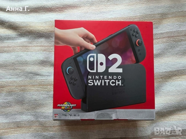 Nintendo Switch 2 + Mario Kart World, снимка 2 - Nintendo конзоли - 53399384