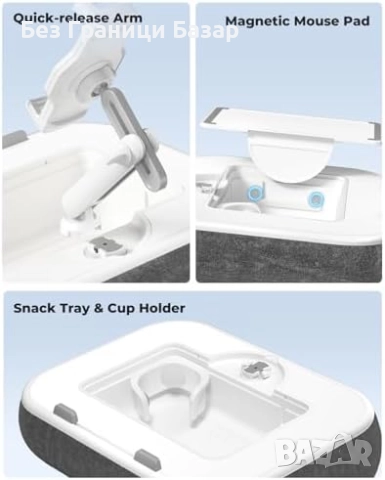 Нова Възглавница стойка за таблет и лаптоп 2 в 1 за легло диван четене работа, снимка 5 - Друга електроника - 51770184