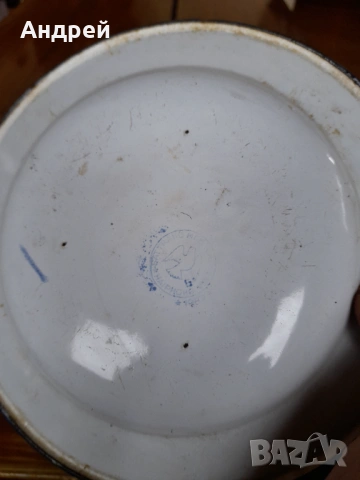 Стара емайлирана паница #16, снимка 5 - Други ценни предмети - 53384610