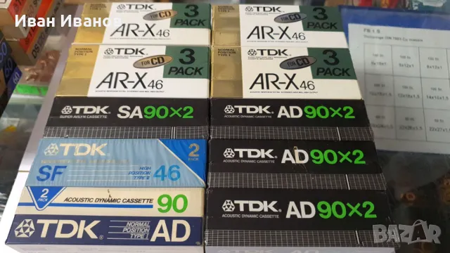 TDK SA. SF, AD, AR-X японски аудиокасети в двойни и тройни пакети, снимка 2 - Аудио касети - 49603587