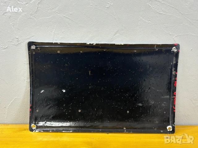 Емайлирана табела, снимка 3 - Антикварни и старинни предмети - 53151307