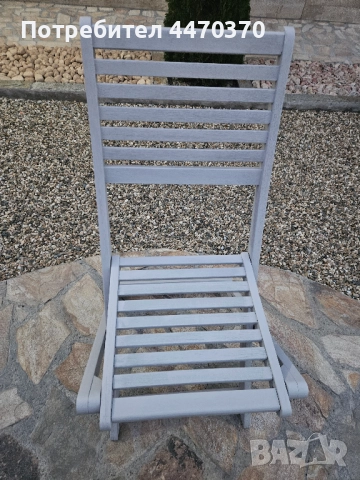 Градински комплект 5 части естествено дърво, снимка 5 - Градински мебели, декорация  - 52130776