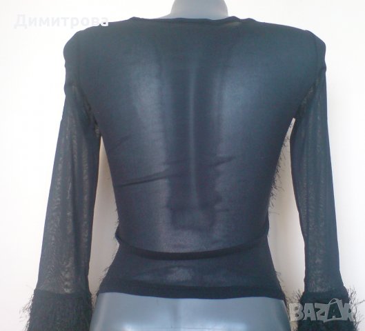 Секси блуза с прозрачен гръб, снимка 2 - Блузи с дълъг ръкав и пуловери - 27108390