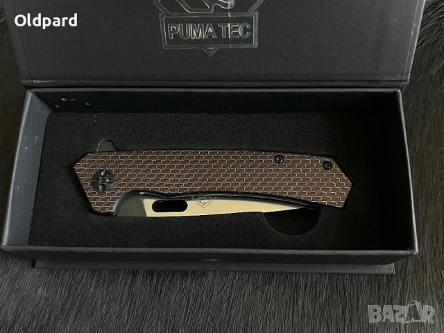 Колекционерски сгъваем джобен нож PUMA Carbon Liner Lock. (313512), снимка 5 - Ножове - 43020825