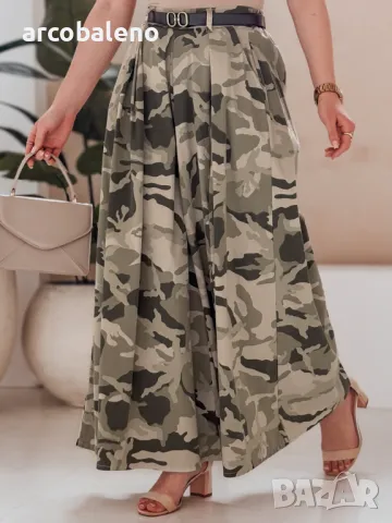 Дамска пола-панталон с колан FLOWES, 4цвята , снимка 5 - Панталони - 49611628