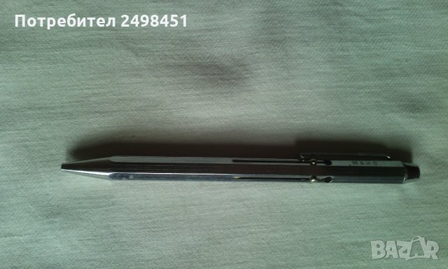 Уникална сребриста химикалка MAHO МАНО с механизъм за писане с 4 цвята, снимка 3 - Антикварни и старинни предмети - 27288415