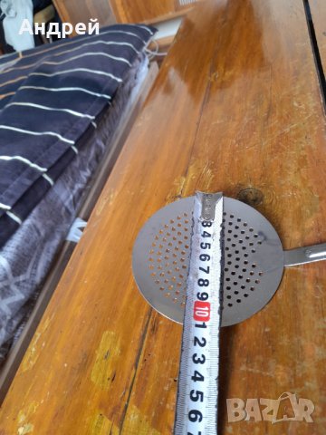 Стара решетъчна лъжица,бъркалка #3, снимка 6 - Други ценни предмети - 39467177