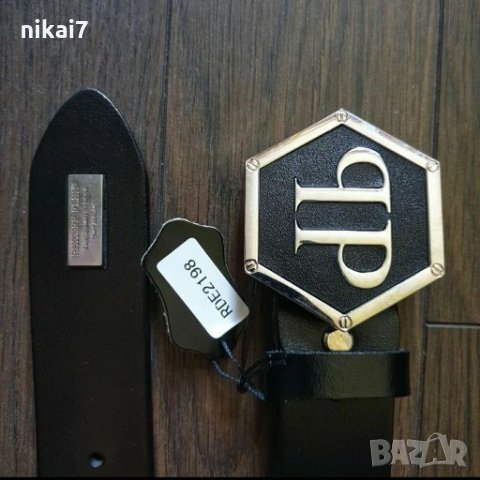 мъжки колан от естествена кожа с метална катарама Philip Pleinn, снимка 2 - Колани - 27996121