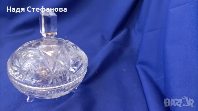 Два красиви, масивни кристални съда от един лот, снимка 10 - Прибори за хранене, готвене и сервиране - 47589919