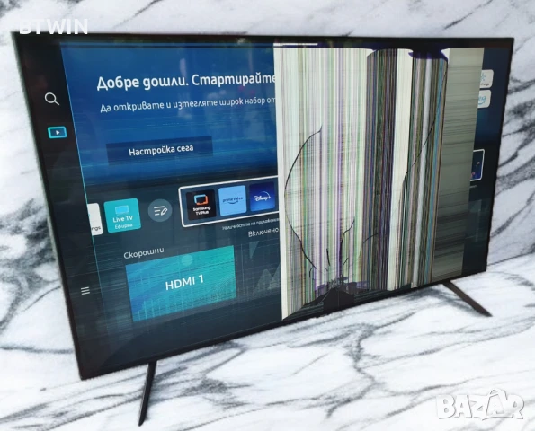 Телевизор - Samsung "55 ИНЧА" SMART ! ЗА ЧАСТИ ! 