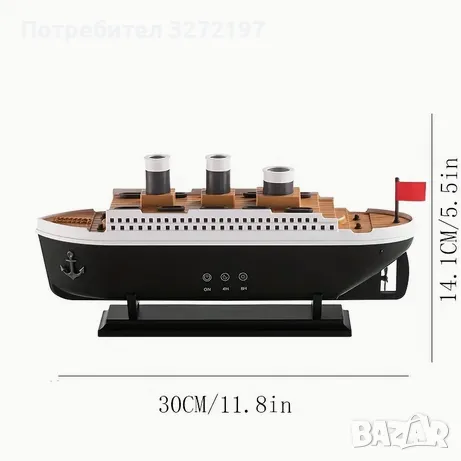 2в1Дифузер и Ароматизатор Nautical AromaRelax,Парен круизен кораб,дист.управление, снимка 5 - Овлажнители и пречистватели за въздух - 48802884