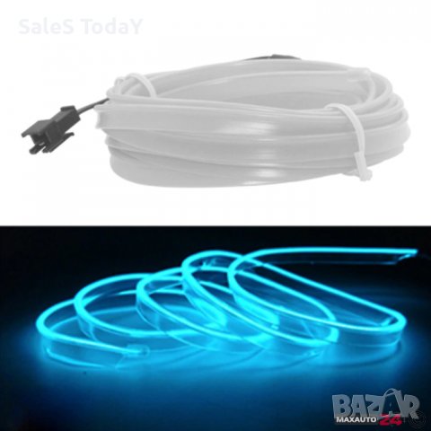 Интериорна лента за кола, лед, 2 метър, бяла, , снимка 6 - Аксесоари и консумативи - 38202482