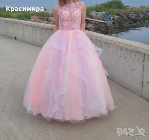 Розова бална рокля, снимка 3 - Рокли - 50507174