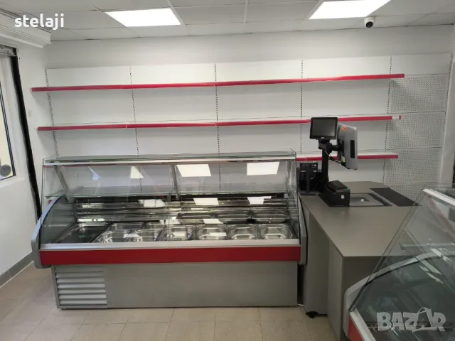 Търговско оборудване за хранителен магазин - стелажи, кошници, колички, снимка 4 - Стелажи и щандове - 49451376