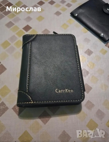 Мъжко Протмоне Черно, снимка 2 - Портфейли, портмонета - 52836233