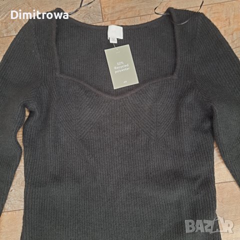р-р Л дамска плетена рокля H&M, снимка 11 - Рокли - 43337286