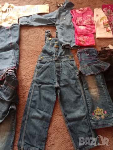 *Дънки, гащеризон, тениски и д-р. 104-116, снимка 5 - Детски панталони и дънки - 40840900