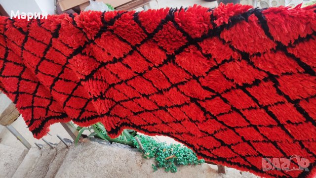 Губер червени ромбоиди, снимка 3 - Покривки за легло - 39872825
