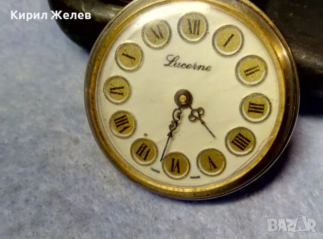 LUCERNE SWISS MADE Стар ОРНАМЕНТИРАН ЛЕКСОЗЕН ПОЗЛАТЕН ДЖОБЕН ЧАСОВНИК със СРЕБЪРЕН КАПАК 50136, снимка 13 - Антикварни и старинни предмети - 49487223