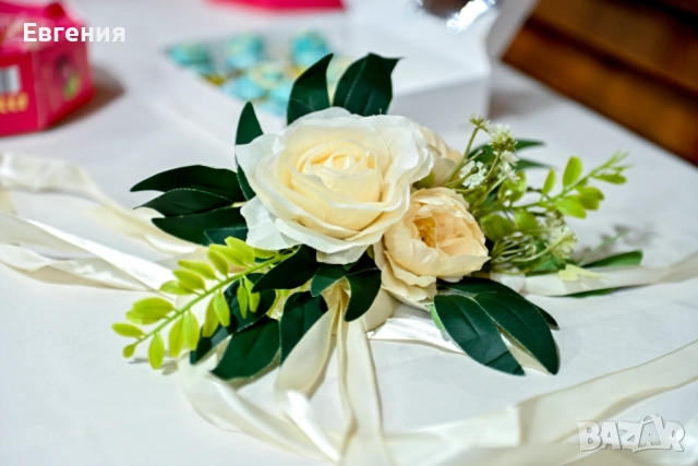 Kомплект сватбена украса в синьо, снимка 8 - Други - 52030465